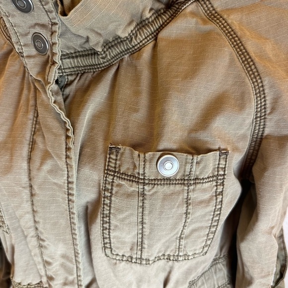 SALE! Loft Utility Jacket, khaki tan. Women’s Size Small - Picture 3 of 11